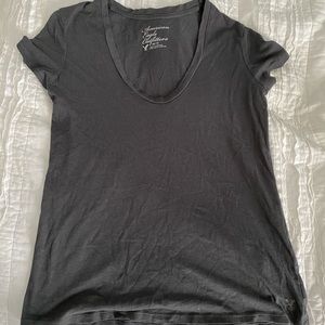 Gray Crop Top